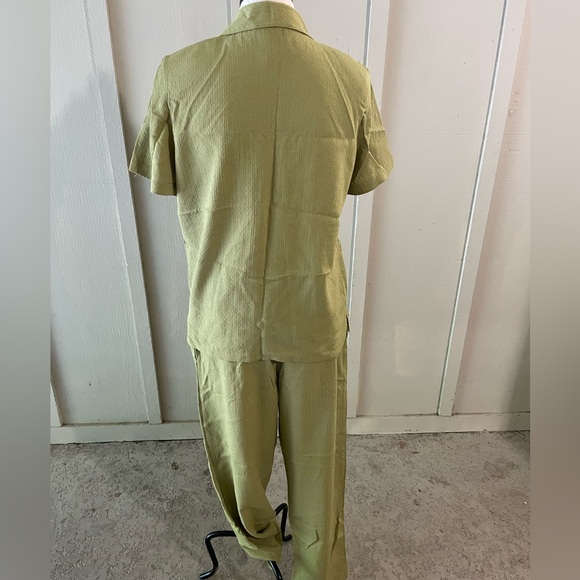 DRAPERS &• DAMON'S size small in shirt and size 10 in pants green set - Picture 5 of 7